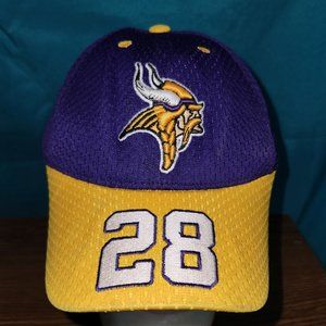 Purple/Yellow Boys' Minnesota Vikings Adrian Peterson Hat